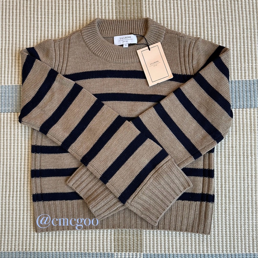 La Ligne Jack Striped Crewneck Sweater, NWT